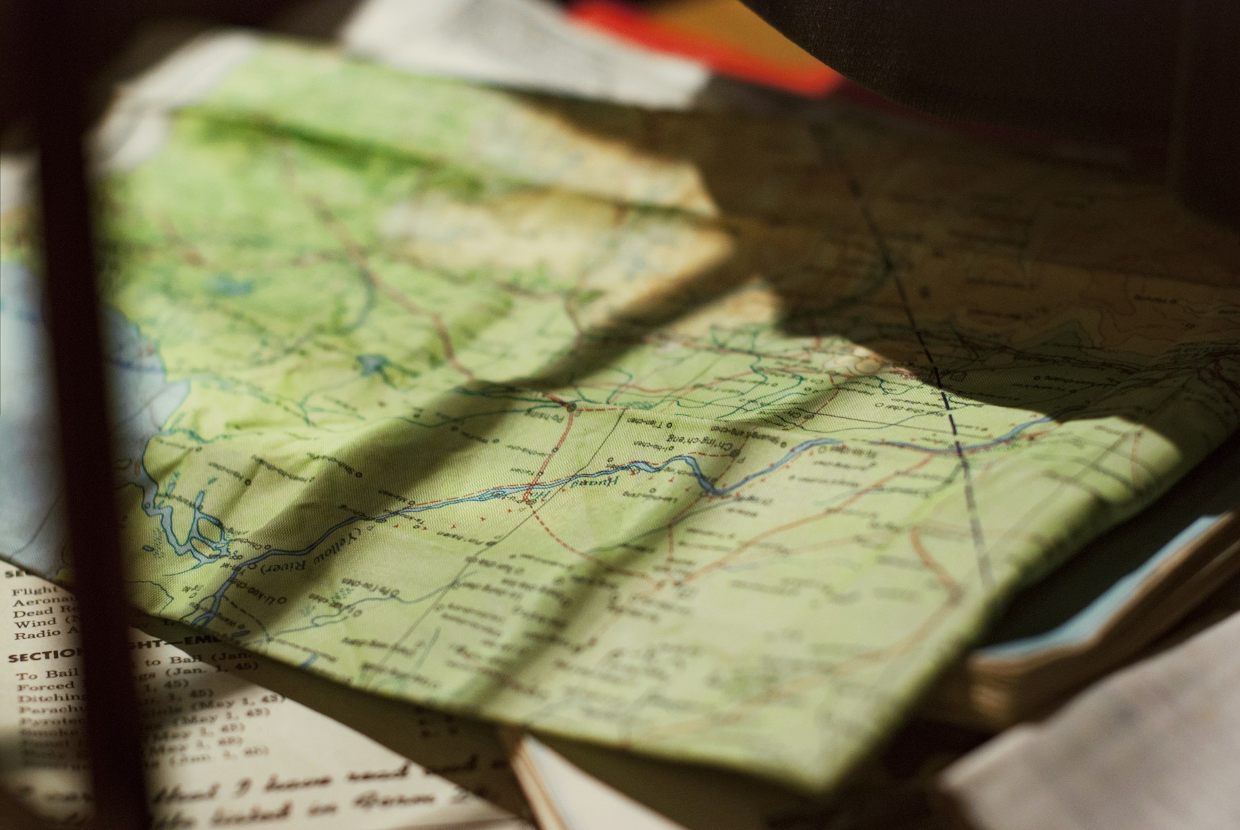 Printed map used for route and market analysis